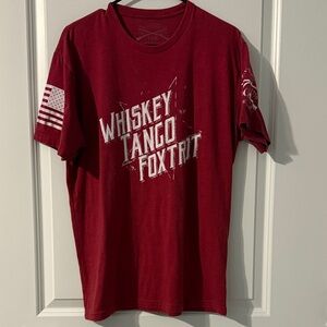 Grunt Style Whiskey Tango Foxtrot Maroon Tee